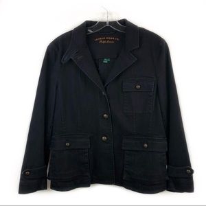 Lauren Jeans co vintage black jean jacket